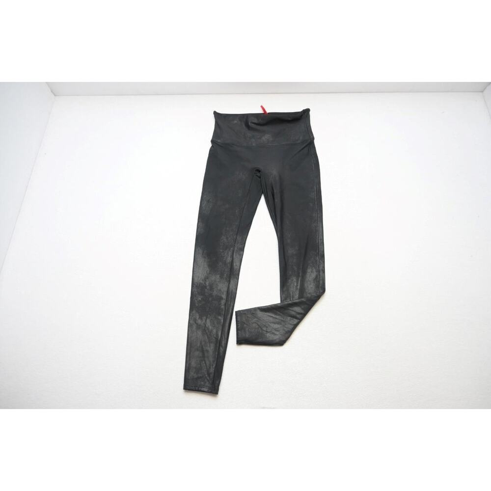 Spanx Faux Leather Leggings‎ Compression Fit Black High Waist Womens Size XL